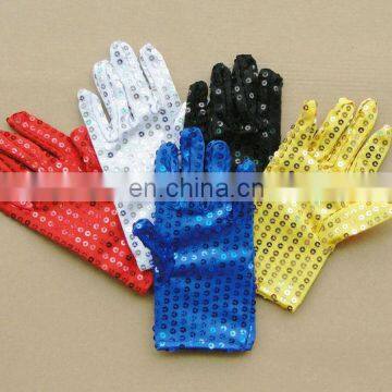 PAS-0755 Children sequin gloves for party