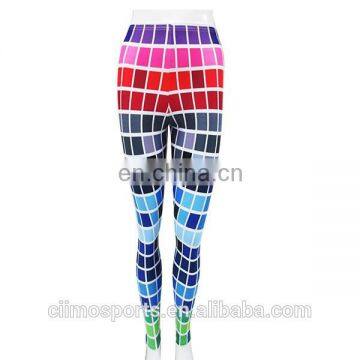 stylish yoga/wear nice leggings /colorful gym tights/bright compression pants