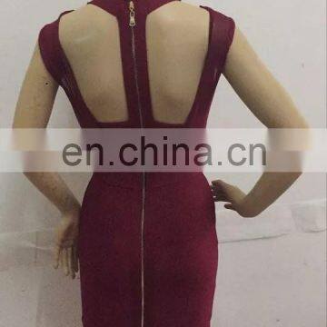 Below Knee Longuette Mermaid Fashion Women Clothes Hot Girl Sexy Club Dress photo-4