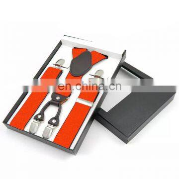 gift box packing high quality mens suspenders