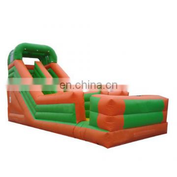 green inflatable slide ,inflatable slip