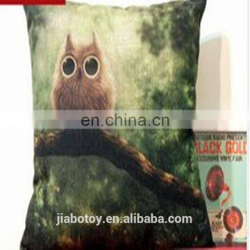 Throw Pillow Hot Sale Creative Owl Pattern Decorative Pillows,Christmas Decorations Printing Cushion, Covers Can design logo