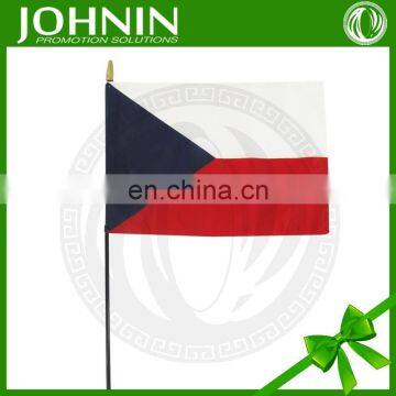 2016 European Cup OEM printed polyester promotional hand czech flag