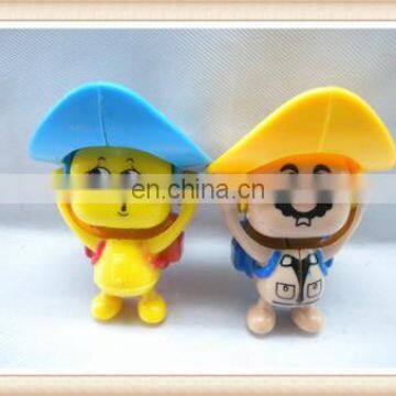 plastic mini cartoon character face changing doll