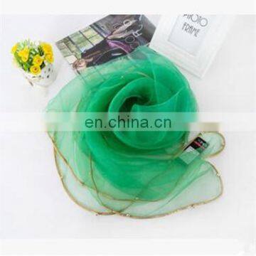 New Ladies Lace Simple Silk Gauze Kerchief Nail Bead 140*140cm Scarves photo-4