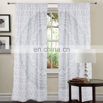 Mandala Luxry 100% Cotton Curtain Window Decorative