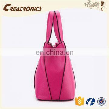 CR USA Market Expert Recommend pu Leather Material Large-capacity Zipper Rose Red Colors New Fashion Leather Clutch Bag photo-3