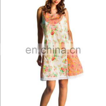 manufacturer wholesaler OEM fancy fashion dress woman tunic floral dress 2016 Canada