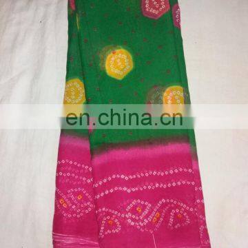 Designer Tie-dye Printed Georgette Chunri Saree