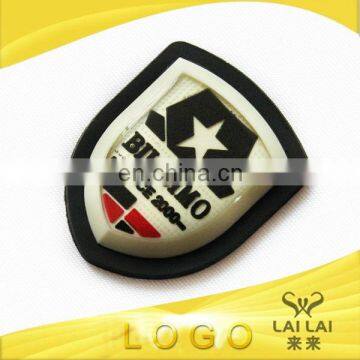 Waterproof plastic adhesive garment 3d pvc logo