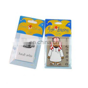 paper head card customized dubai souvenir magnet