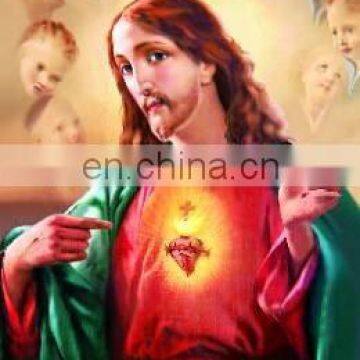 PET Lenticular 3d flip picture of jesus christ