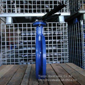 JIS5K/10K U Flange Type Manual Operated EPDM/VITON Seal Lever Butterfly Valve photo-4