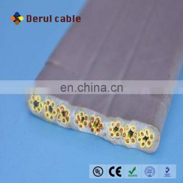 Lift parts TVVB elevator travel cable with steel wires cable power cables 48*0.75mm2 elevator travelling cable