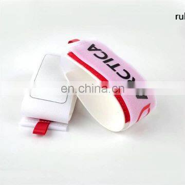 Latest pull designs White nylon magic tape + rubber ski Snowboards binding strap for adult