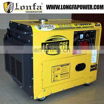 price diesel generator 6kva,silent diesel generator set 220/380 volt