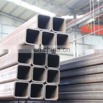 Black steel pipe 75x75 tube square pipe or rectangular hollow section steel pipes