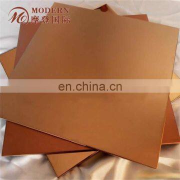 Mirror+Etched+Titanium Coated Decorative Stainless Steel Plate photo-5