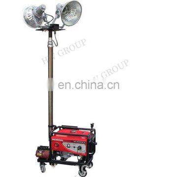 Vehicle mounted lighting solar LED tower telescopic light tower