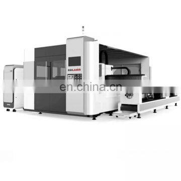 High configuration high performance cut metal 6000w fiber laser cutting machine with exchange platform on sale