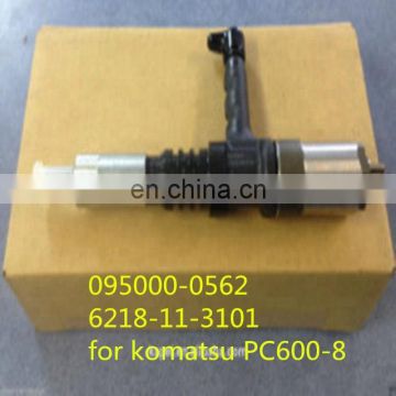 Common rail injector 095000-0562 for 6218-11-3101, 6218113101 PC600-8