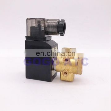 GOGO 90bar 2 way Brass water high pressure solenoid valve normally open 1/8" BSP 12V DC Orifice 1mm PG-01K NO with plug type