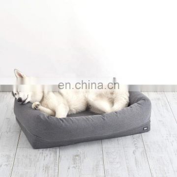 Plush Orthopedic Foam Dog Bed Memort Foam Pet bed with Machine Washable  Removable Cover