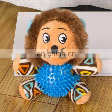 Wholesale Eco Friendly Custom Squeaker Private Label Designer Pack Set Small Stuffed Pet Dog Plush And TPR Toy photo-5