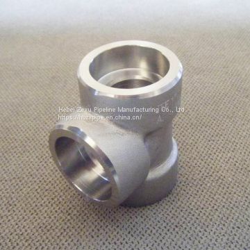 High quality A335 P22 socket tee, specialized in producing forged alloy tee