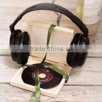 Custom Logo Unfinished Wooden CD Box,wood Dvd Boxes Accept OEM photo-3