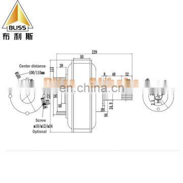 Manufacturers Supply 500-2000W Brushless DC High Power Unilateral Shaft Hub Motor Golf Cart Motor Motor Controller photo-4