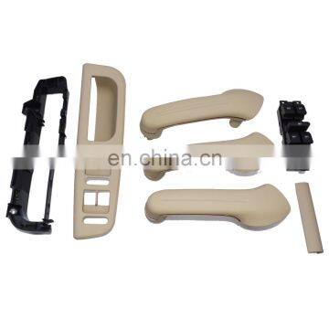 Inner Door Handle Cover Bracket Grab Window Switch For VW Golf Beige 3B1867171E