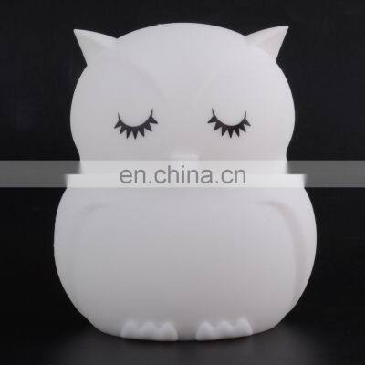 Best Selling 2020 Mothermed Owl Night Light Baby Silcone Night Light LED Nursery Lamp for Children