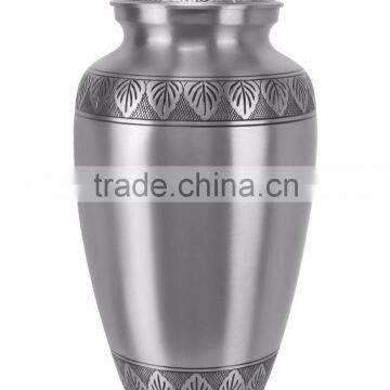 Brass Dignity Adult Cremation Urns With Pewter Finish, Adult Cremation Urns, Brass Urns