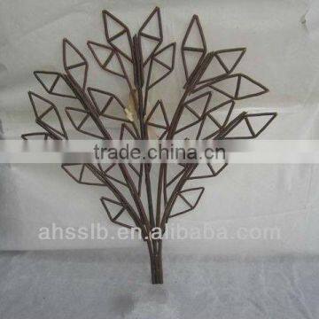 2013 leaves-shaped woven willow wicker home garden office decoration