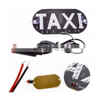 Led Super Bright Auto Vehicles Car Plastic Signal Taxi Top Light Box Taxi Roof Light Board Windshield Sign Car Lighting