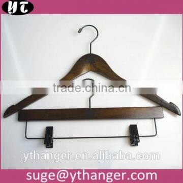 WLH263 hotel wood hanger dark brown hanger hotel use