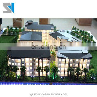 Construction building layout scale model making , real estate building model