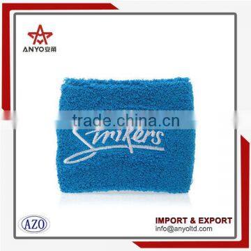 China manufacturer factory direct sale sports custom printed logo cotton sweatband with pocket