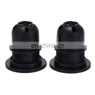 CE Screw Bulb Socket E27 Black White Plastic Lamp Holder