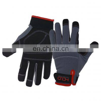 HDD In Stock touch screen microfiber hand Vibration-Resistant  multi purpose work hand safety gloves