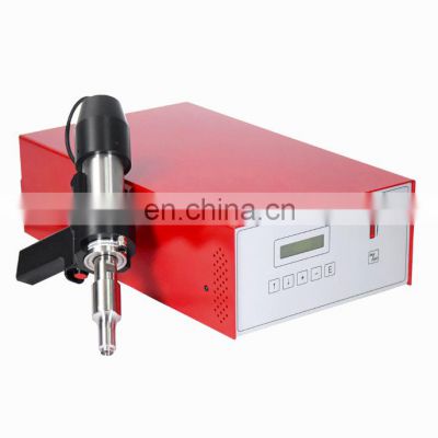 Linggao 35kHz 1200W portable hand held ultrasonic spot welder plastic welding machine pipe machinery power generator