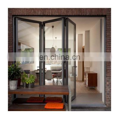 Outdoor Exterior Aluminium Stacking Bifold Accordion Folding Sliding Door