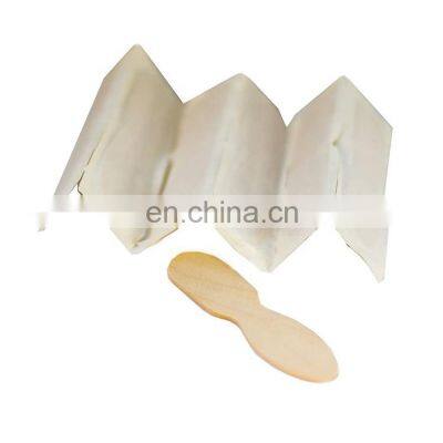 disposable biodegradable mini 75mm 77mm wooden ice cream spoon