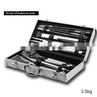 Factory Supply 18pcs Stainless Steel Cooking Commercial Outdoor Grill BBQ Tools Set photo-2