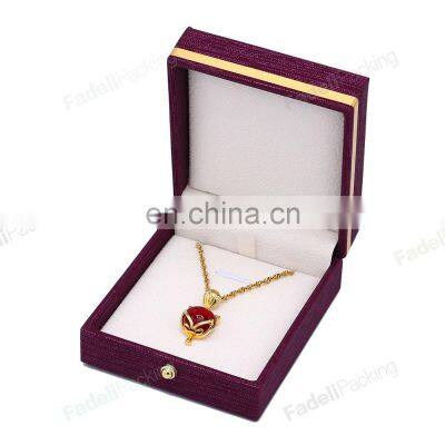 New Arrival Hot Selling Custom Leather Jewelry Box Custom Logo Ring Jewelry Box