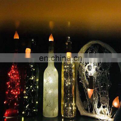 LED Wine Bottle Lights Cork Battery Powered Garland DIY Christmas String Lights For  Halloween christmas Decoration