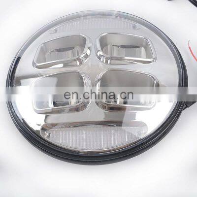 Motorcycle Car Round Led Projector Headlight for Jeep Wrangler JK photo-4