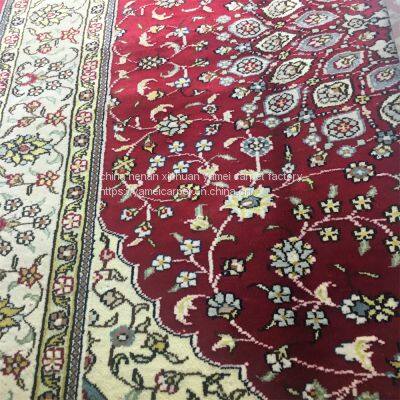 Yamei Lagend Red Color Persian Silk Carpet and Rug 4x6ft photo-3