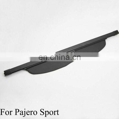 Black Trunk Shade Rear Cargo Cover Shield for Pajero Sport 2012 -2015